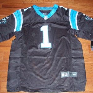 Panthers Cam Newton NFL On-Field Black Jersey